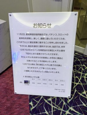 愛知県非等価移行確定の看板