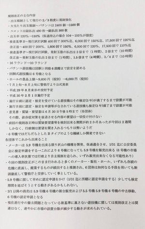 パチンコ・パチスロ 出玉規制資料