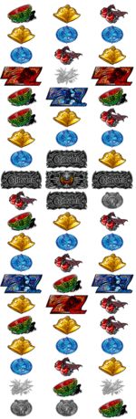 パチスロ 悪魔城ドラキュラ Lords of Shadow リール配列