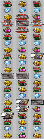 パチスロ ロボットガールズZ リール配列