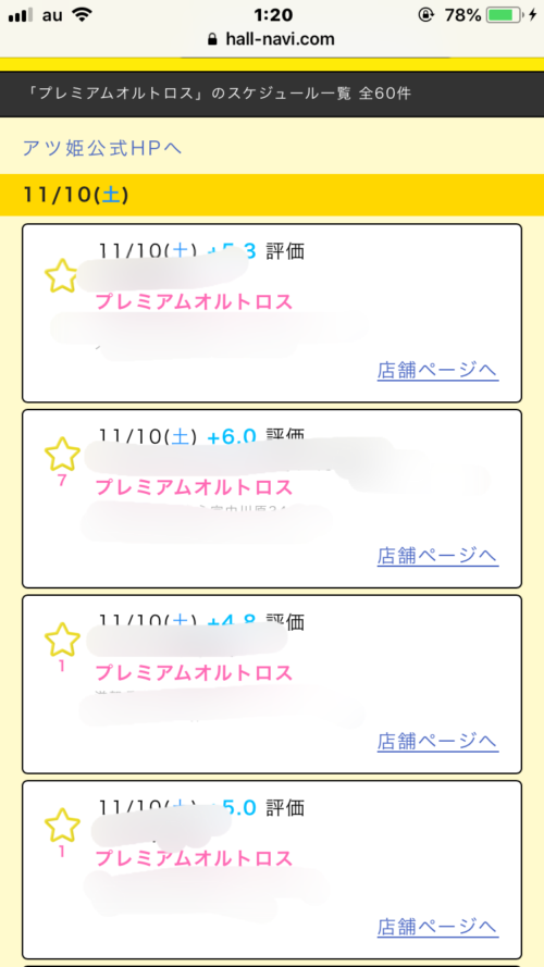 アツ姫取材イベント オルトロス系 ライラプスの公約 対象機種 取材結果 アツ姫取材イベント オルトロス系 ライラプスの公約 対象機種 取材結果