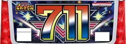 パチスロ ドリームクルーン711 ART終了後下パネルフラッシュ