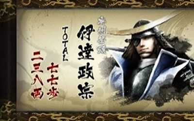 戦国BASARA HEROES PARTY ART終了画面 伊達政宗