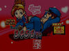 P押忍!番長2 連荘中の大当たり終了画面 sweet ver.