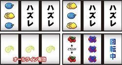 パチスロ ミリオンルーレット リーチ目紹介