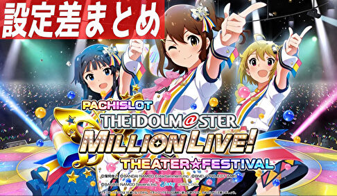 パチスロ アイドルマスター ミリオンライブ！ 設定差まとめ TOP