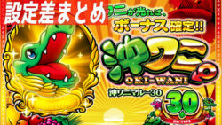 沖ワニマル－30π 設定差まとめTOP