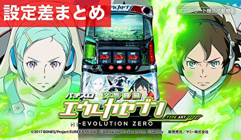 パチスロ交響詩篇エウレカセブン HI-EVOLUTION ZERO TYPE-ART 設定差まとめ記事TOP